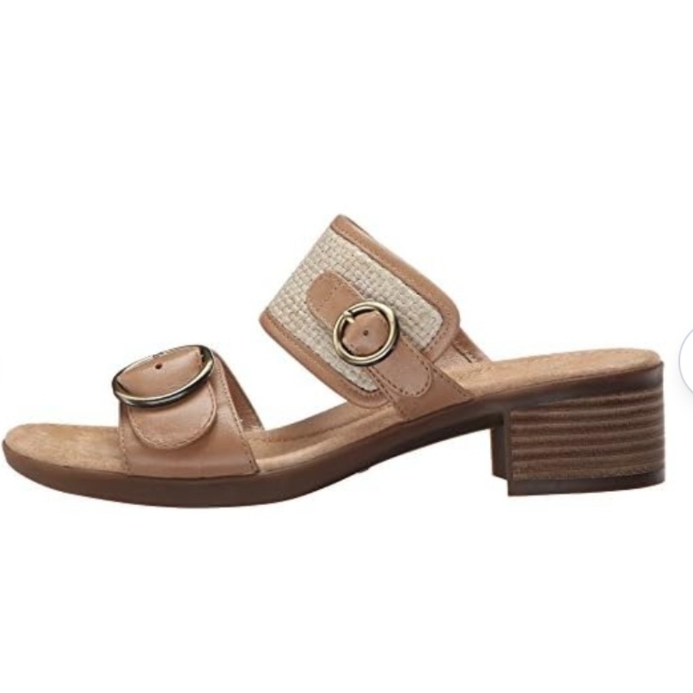 Dansko Women Lenny  Leather Heels Sandals shoes sz 41/10.5-11